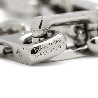 ルイヴィトン LOUIS VUITTON コリエ モノグラム L M64224 シルバー メタル ブレスレット チェーンブレスレット