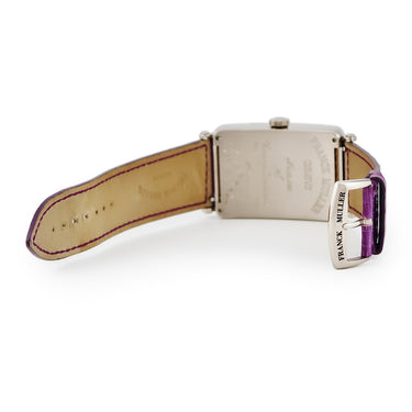 腕時計 フランクミュラー FRANCK MULLER ロングアイランド マスターバンカー ルナ 1250MBLDT 自動巻き メンズ K18WG無垢 GMT ギヨシェ