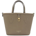 ルイヴィトン LOUIS VUITTON ネヴァーフル インサイドアウト BB M12109 ダークファンゴ×モノグラム モノグラムキャンバス グレインレザー 2WAYバッグ ゴールド金具 リバーシブル グレージュ