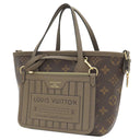 ルイヴィトン LOUIS VUITTON ネヴァーフル インサイドアウト BB M12109 ダークファンゴ×モノグラム モノグラムキャンバス グレインレザー 2WAYバッグ ゴールド金具 リバーシブル グレージュ