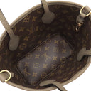 ルイヴィトン LOUIS VUITTON ネヴァーフル インサイドアウト BB M12109 ダークファンゴ×モノグラム モノグラムキャンバス グレインレザー 2WAYバッグ ゴールド金具 リバーシブル グレージュ