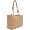 シャネル CHANEL マトラッセ ショッピングバッグ AS3508 ベージュ レザー トートバッグ ゴールド金具 ショルダー 肩掛け