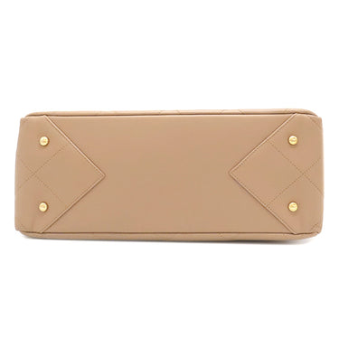 シャネル CHANEL マトラッセ ショッピングバッグ AS3508 ベージュ レザー トートバッグ ゴールド金具 ショルダー 肩掛け
