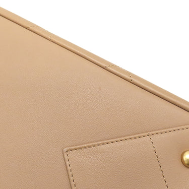 シャネル CHANEL マトラッセ ショッピングバッグ AS3508 ベージュ レザー トートバッグ ゴールド金具 ショルダー 肩掛け