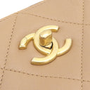 シャネル CHANEL マトラッセ ショッピングバッグ AS3508 ベージュ レザー トートバッグ ゴールド金具 ショルダー 肩掛け