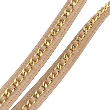 シャネル CHANEL マトラッセ ショッピングバッグ AS3508 ベージュ レザー トートバッグ ゴールド金具 ショルダー 肩掛け