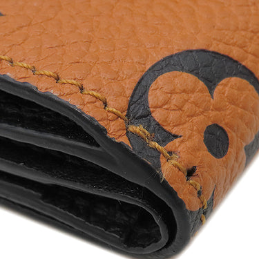 ルイヴィトン LOUIS VUITTON ポルトフォイユ ゾエ M69511 キャラメル モノグラムアンプラント 三つ折り財布 ゴールド金具 茶 コンパクトウォレット LVクラフティ