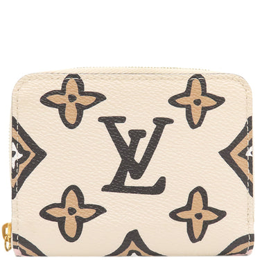 ルイヴィトン LOUIS VUITTON ジッピー コインパース N63076 クリーム モノグラムキャンバス コインケース ゴールド金具 ワイルド アット ハート 白 小銭入れ