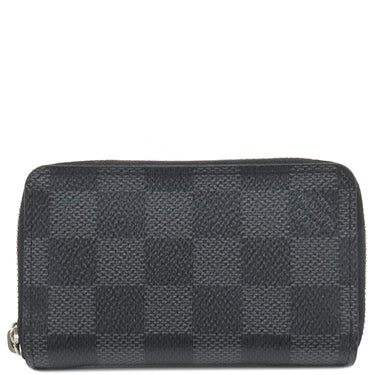 ルイヴィトン LOUIS VUITTON ジッピー コインパース N63076 ダミエグラフィット ダミエグラフィットキャンバス コインケース シルバー金具 黒 グレー 小銭入れ