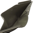 ロエベ LOEWE トライフォールド ウォレット C565TR2X04 カーキグリーン サテンカーフ 三つ折り財布 シルバー金具 小銭入れ 札入れ コンパクト