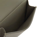 ロエベ LOEWE トライフォールド ウォレット C565TR2X04 カーキグリーン サテンカーフ 三つ折り財布 シルバー金具 小銭入れ 札入れ コンパクト