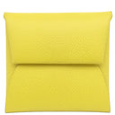 エルメス HERMES バスティア ライム ヴォーエプソン コインケース シルバー金具 黄色