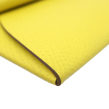 エルメス HERMES バスティア ライム ヴォーエプソン コインケース シルバー金具 黄色