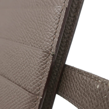 エルメス HERMES ベアンスフレ エタン ヴォーエプソン 長財布 シルバー金具 二つ折り財布