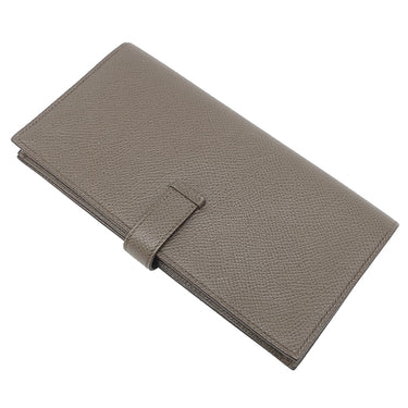 エルメス HERMES ベアンスフレ エタン ヴォーエプソン 長財布 シルバー金具 二つ折り財布