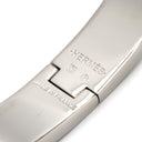 エルメス HERMES クリックH PM ブラック×シルバー メタル エナメル ブレスレット シルバー金具 Hブレス クリッククラック
