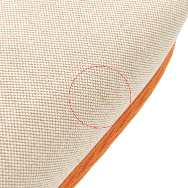 エルメス HERMES ブリッド ア ブラック PM オレンジ×ナチュラル トワルアッシュ ポーチ シルバー金具 トワルH ハンドバッグ バニティバッグ