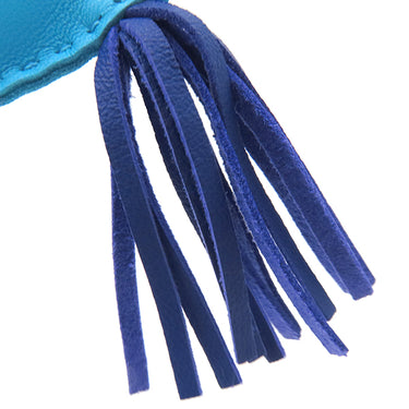 エルメス HERMES ロデオMM ブルーアズティック×ブルーエレクトリック×フォーブ アニューミロ バッグチャーム 水色 青 茶