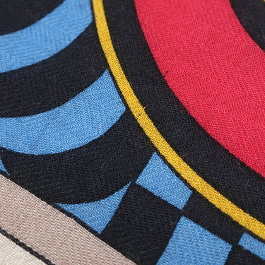 エルメス HERMES ショール カレ140 CARRE ナチュラル×フューシャ カシミヤ シルク ストール 【HARNAIS EN ROSACE/ハーネスの薔薇窓】