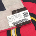 エルメス HERMES ショール カレ140 CARRE ナチュラル×フューシャ カシミヤ シルク ストール 【HARNAIS EN ROSACE/ハーネスの薔薇窓】