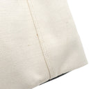 バレンシアガ BALENCIAGA ネイビーカバス 339933 アイボリーXブラック キャンバス レザー トートバッグ シルバー金具 白 黒