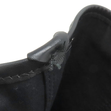 バレンシアガ BALENCIAGA ネイビーカバス 339933 アイボリーXブラック キャンバス レザー トートバッグ シルバー金具 白 黒