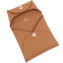 エルメス HERMES バスティア ゴールド ヴォーエプソン コインケース シルバー金具 新品 未使用 茶