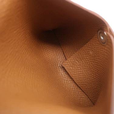 エルメス HERMES バスティア ゴールド ヴォーエプソン コインケース シルバー金具 新品 未使用 茶