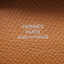 エルメス HERMES バスティア ゴールド ヴォーエプソン コインケース シルバー金具 新品 未使用 茶