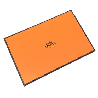 エルメス HERMES カルヴィ デュオ エトゥープ ヴォーエプソン カードケース シルバー金具 新品 未使用 グレージュ
