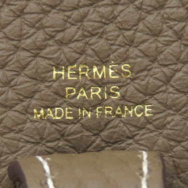 エルメス HERMES エヴリンTPM アマゾン エトゥープ×ブルーインディゴ トリヨンクレマンス ショルダーバッグ ゴールド金具 グレージュ