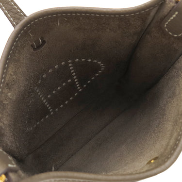 エルメス HERMES エヴリンTPM アマゾン エトゥープ×ブルーインディゴ トリヨンクレマンス ショルダーバッグ ゴールド金具 グレージュ