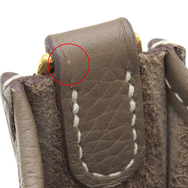 エルメス HERMES エヴリンTPM アマゾン エトゥープ×ブルーインディゴ トリヨンクレマンス ショルダーバッグ ゴールド金具 グレージュ