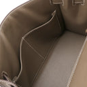 エルメス HERMES ケリー28 外縫い エトゥープ ヴォーエプソン 2WAYバッグ シルバー金具 グレージュ