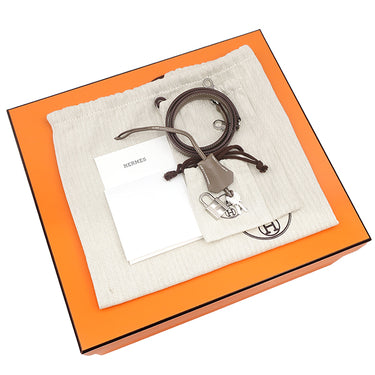 エルメス HERMES ケリー28 外縫い エトゥープ ヴォーエプソン 2WAYバッグ シルバー金具 グレージュ