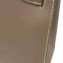 エルメス HERMES ケリー28 外縫い エトゥープ ヴォーエプソン 2WAYバッグ シルバー金具 グレージュ