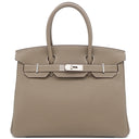エルメス HERMES バーキン30 エトゥープ トゴ ハンドバッグ シルバー金具 グレージュ