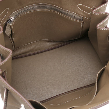 エルメス HERMES バーキン30 エトゥープ トゴ ハンドバッグ シルバー金具 グレージュ