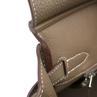 エルメス HERMES バーキン30 エトゥープ トゴ ハンドバッグ シルバー金具 グレージュ