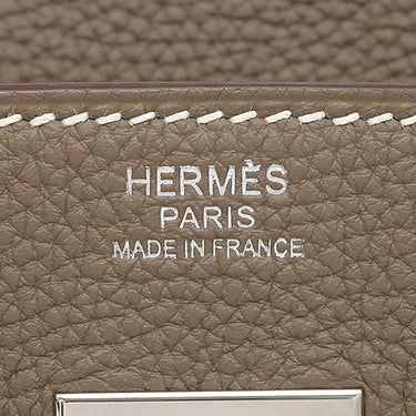 エルメス HERMES バーキン30 エトゥープ トゴ ハンドバッグ シルバー金具 グレージュ