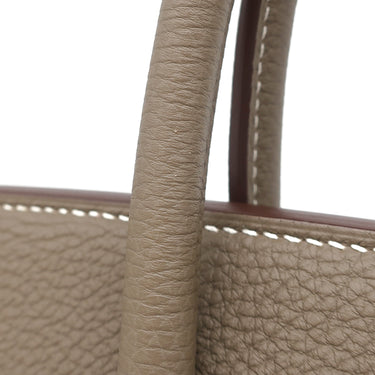 エルメス HERMES バーキン30 エトゥープ トゴ ハンドバッグ シルバー金具 グレージュ