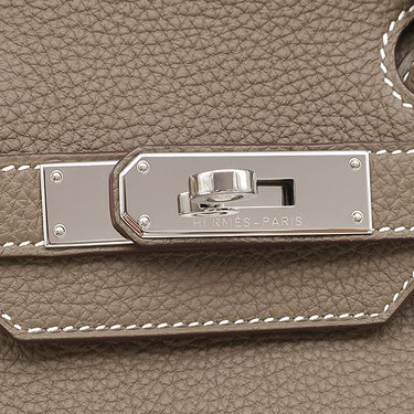 エルメス HERMES バーキン30 エトゥープ トゴ ハンドバッグ シルバー金具 グレージュ