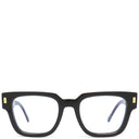 ルイヴィトン LOUIS VUITTON オプティカル LV エスケイプ ブルーレイ 53□22 Z1597E ブラック プラスチック サングラス ゴールド金具 黒 スクエアシェイプ