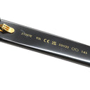 ルイヴィトン LOUIS VUITTON オプティカル LV エスケイプ ブルーレイ 53□22 Z1597E ブラック プラスチック サングラス ゴールド金具 黒 スクエアシェイプ