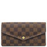 ルイヴィトン LOUIS VUITTON ポルトフォイユ サラ N63209 ダミエエベヌ ダミエキャンバス 長財布 ゴールド金具 茶