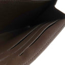 ルイヴィトン LOUIS VUITTON ポルトフォイユ サラ N63209 ダミエエベヌ ダミエキャンバス 長財布 ゴールド金具 茶