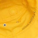 ルイヴィトン LOUIS VUITTON シャポー モノグラムデニム M76208 ブラック×イエロー コットン ポリエステル 14038 #58 ハット シルバー金具 黒 黄色 バケットハット リバーシブル