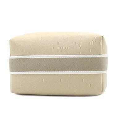 エルメス HERMES ブリッド ア ブラック PM ナチュラル トワルアッシュ ポーチ シルバー金具 ハンドバッグ バニティバッグ トワルH