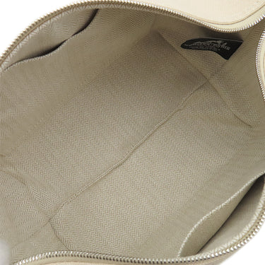 エルメス HERMES ブリッド ア ブラック PM ナチュラル トワルアッシュ ポーチ シルバー金具 ハンドバッグ バニティバッグ トワルH