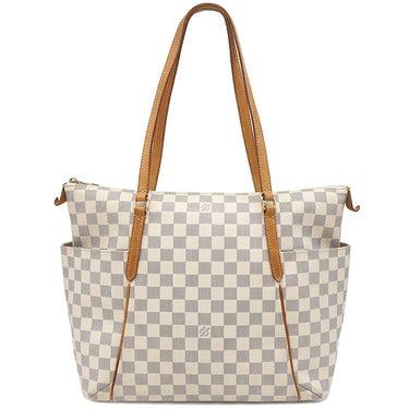 ルイヴィトン LOUIS VUITTON トータリー MM N51262 ダミエアズール ダミエアズールキャンバス トートバッグ ゴールド金具 白